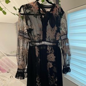 Shiran Fushi Feather Dress